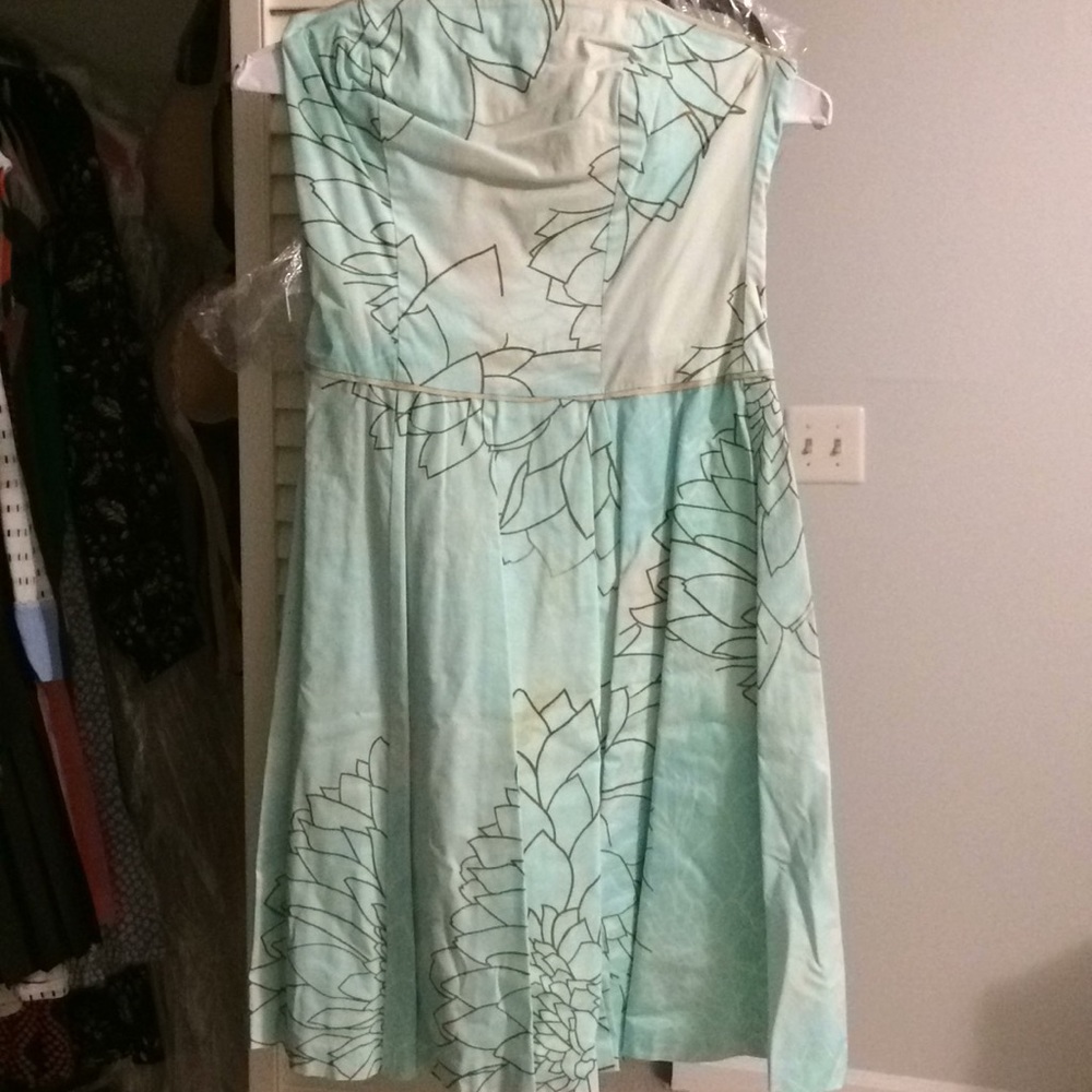 Anthropologie Strapless Sundress